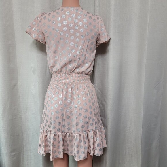 Michael Kors Tossed Tropical Palmetto Faux Wrap Dress - Picture 2 of 6